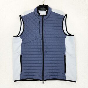 Greyson Vest Mens XXL Blue Yukon Ultra Light Hybrid Full Zip Insulated Puffer
